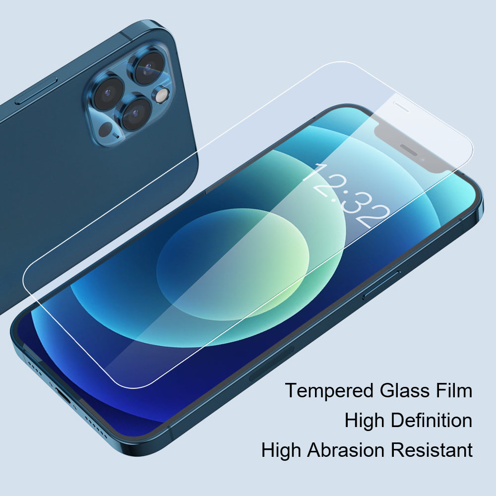 For iPhone 15 Pro Crystal Clear Screen Protector Anti-Scratch Hard Tempered Glass Phone Covering Film