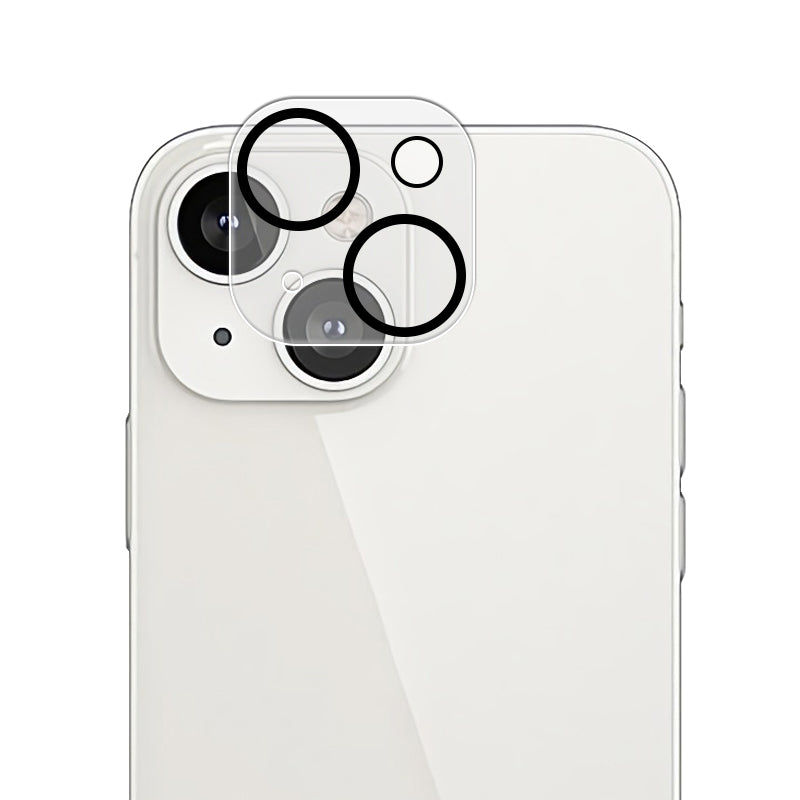 Uniqkart Camera Lens Protector for iPhone 15 , Silk Printing Tempered Glass Lens Film with Night Circle