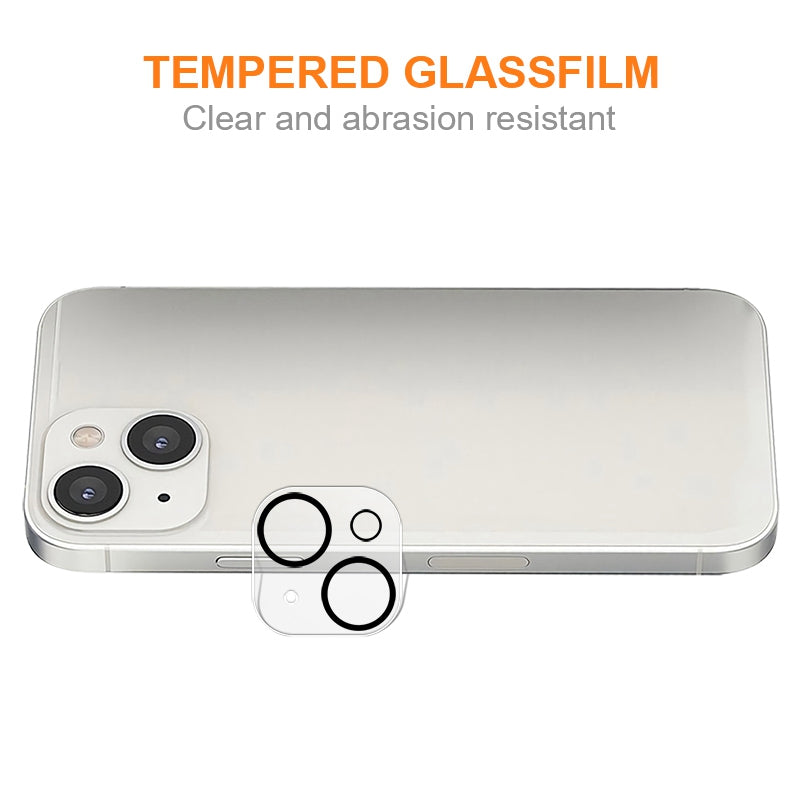 Uniqkart Camera Lens Protector for iPhone 15 , Silk Printing Tempered Glass Lens Film with Night Circle
