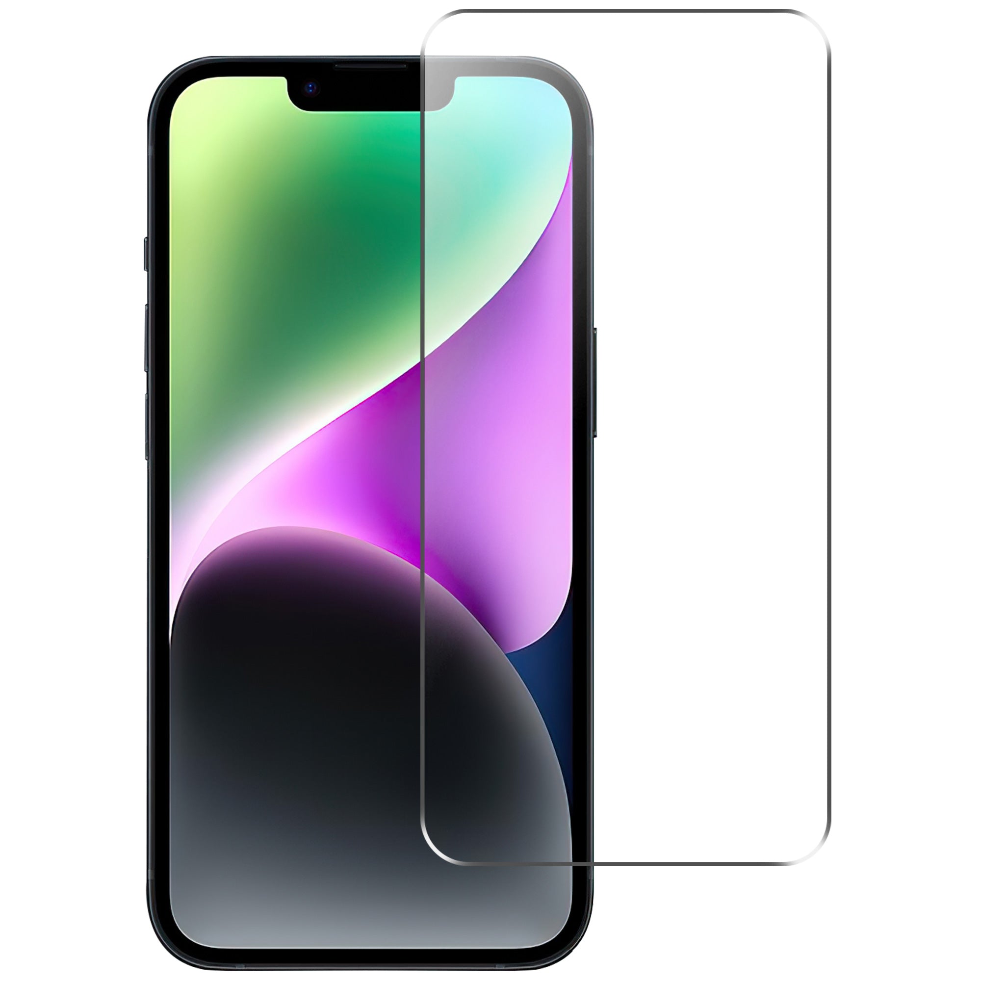 Uniqkart for iPhone 15 Pro Anti-Fingerprint 2.5D Arc Edge Tempered Glass Film Cell Phone Screen Protector