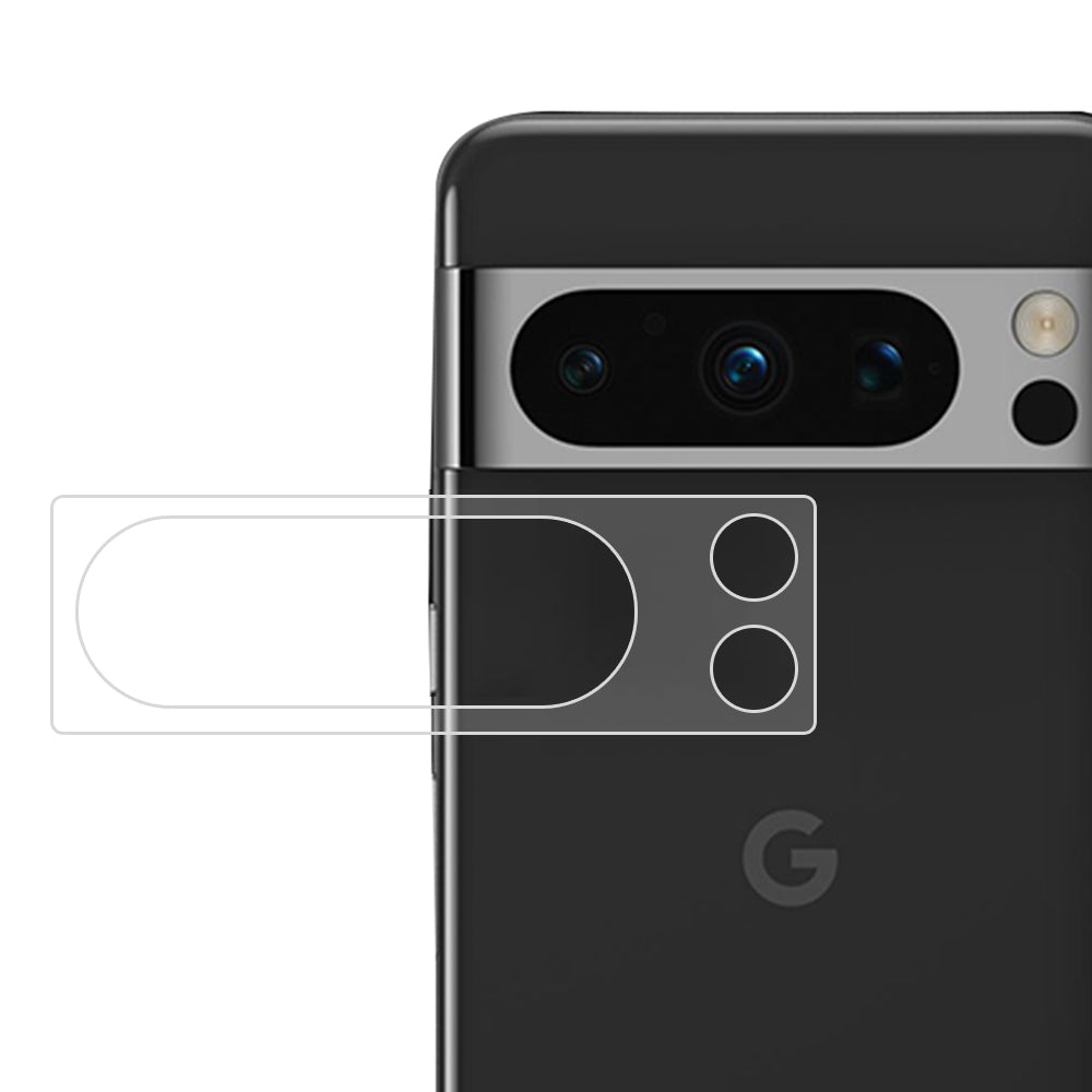 Uniqkart for Google Pixel 8 Pro Camera Lens Protector Ultra Clear Tempered Glass Scratch-Proof Lens Film