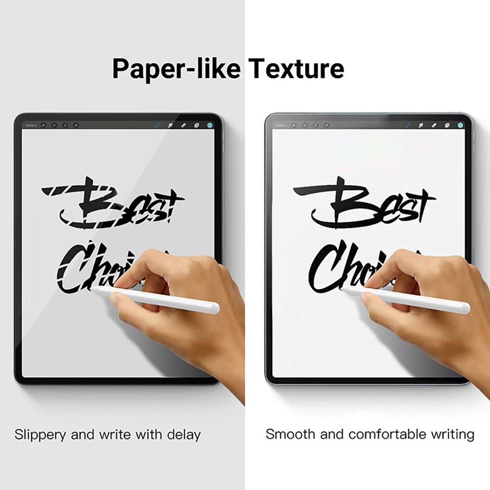 Uniqkart for Samsung Galaxy Tab S9+ Paperfeel PET Screen Protector Anti-Glare Writing Same Like on Paper Clear Film