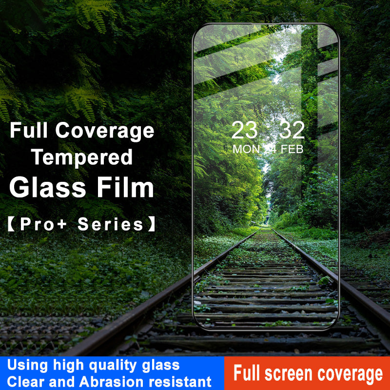 IMAK Pro+ Series for iPhone 15 Pro HD Clear Full Screen Protector Tempered Glass Phone Screen Film