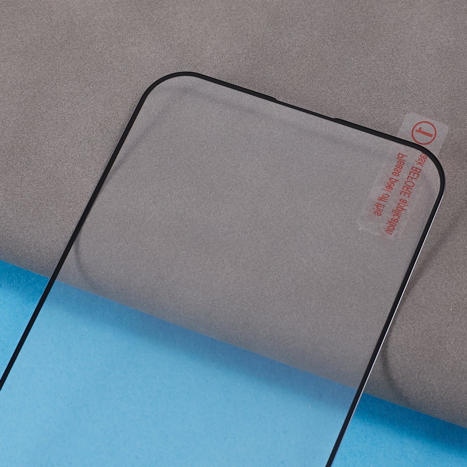 Uniqkart for iPhone 15 Pro Silk Printing Phone Full Screen Protector Anti-static Full Glue High Aluminium-silicon Glass Film
