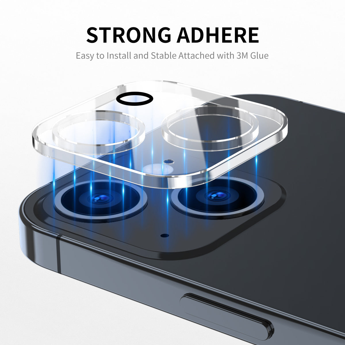 Uniqkart For iPhone 15 / 15 Plus Camera Lens Protector Tempered Glass Scratch-Resistant Camera Cover Film