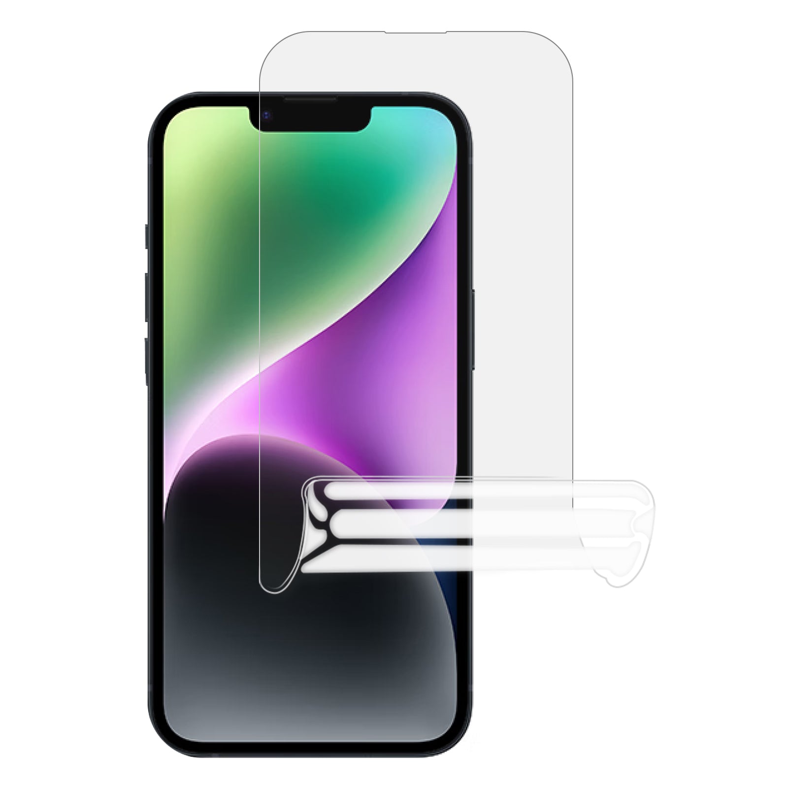 Uniqkart for iPhone 15 Soft PET Ultra Clear Anti-fingerprint Film Anti-scratch Cell Phone Screen Protector
