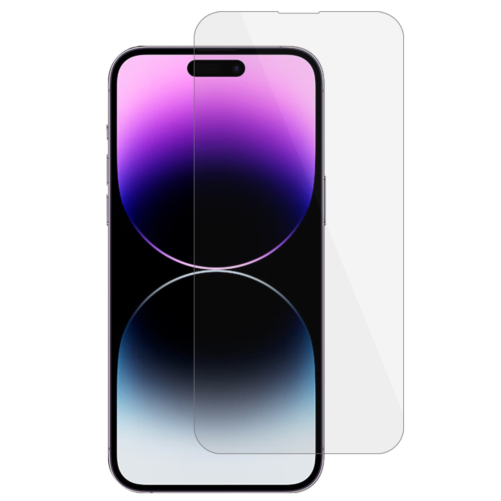 Uniqkart for iPhone 15 Pro Max 0.25 Arc Edge Screen Protector Transparent High Aluminum-silicon Glass Film