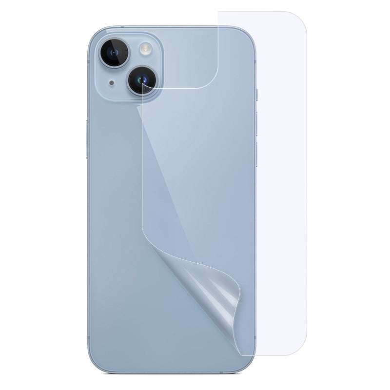 Anti-blue-ray Phone Back Protector for iPhone 15 Plus , Explosion-proof Soft PET Phone Back Film