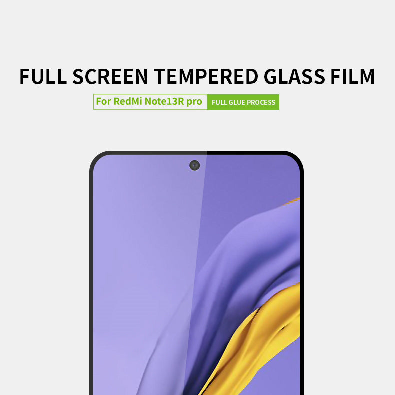 PINWUYO JK Tempered Glass Film Series-2 for Xiaomi Redmi Note 13R Pro 5G Full Cover HD Clear Screen Protector