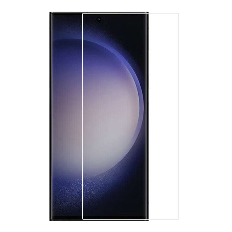 RURIHAI For Samsung Galaxy S24 Ultra Screen Protector Support Fingerprint Unlock High Aluminium-silicon Glass Screen Film with Mini UV Light