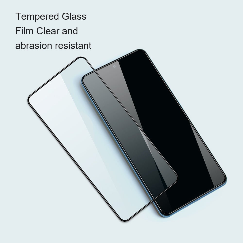 AMORUS For Xiaomi Redmi Note 13 5G Full Screen Protector 9H Tempered Glass Sensitive Touch Film - Black