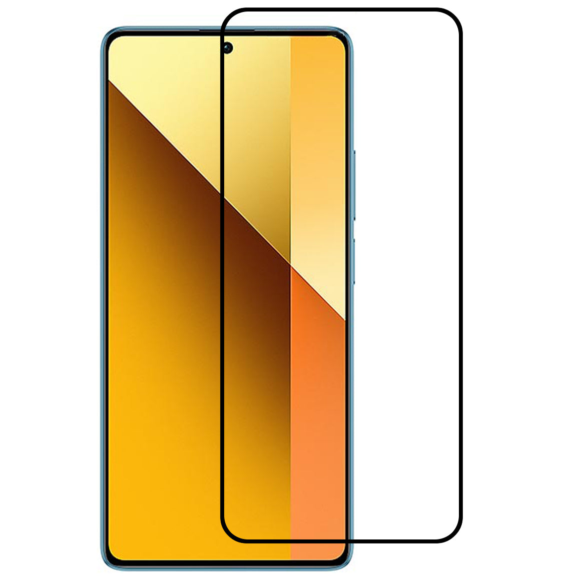 For Xiaomi Redmi Note 13 5G Screen Protector 9D Tempered Glass Film Side Glue