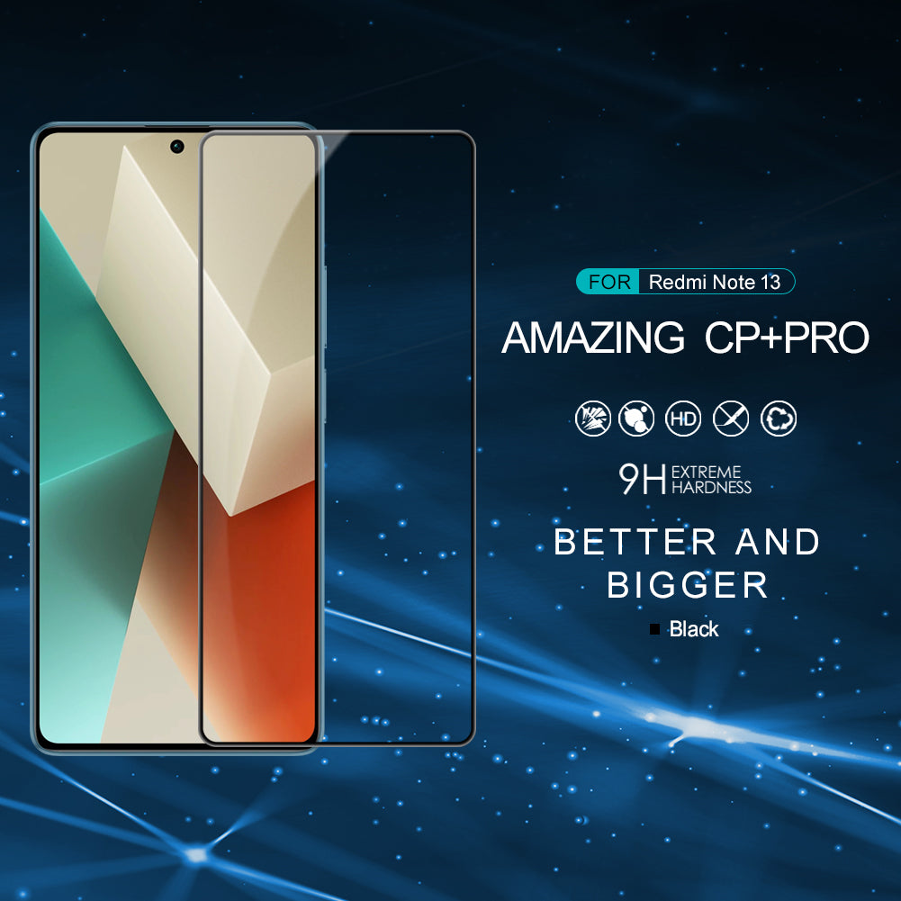 NILLKIN CP+PRO For Xiaomi Redmi Note 13 5G  /  Note 13 5G (China) AGC Glass Screen Protector Tempered Glass Film