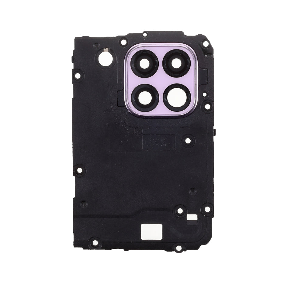 OEM Rear Camera Lens Ring Cover + Motherboard Shield Cover Replacement for Huawei P40 lite 4G - Purple