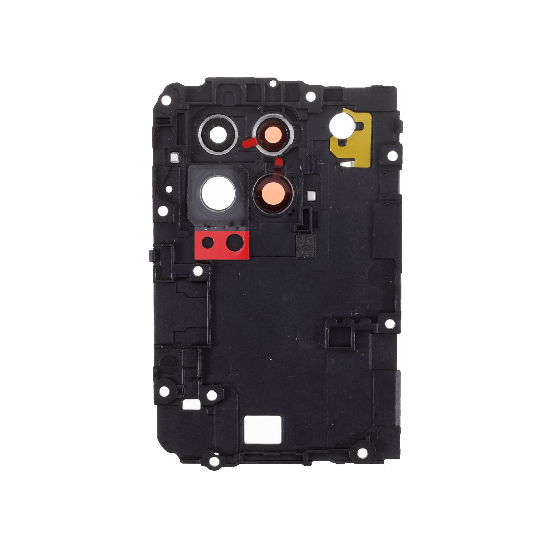 OEM Rear Camera Lens Ring Cover + Motherboard Shield Cover Replacement for Huawei P40 lite 4G - Green