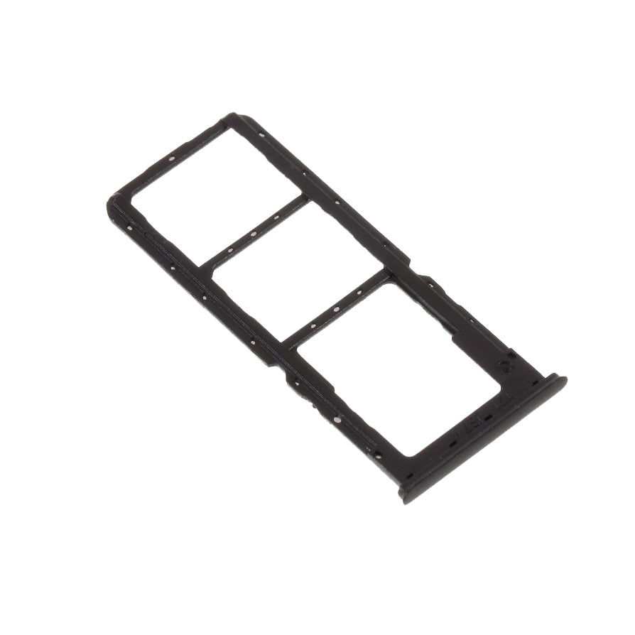 OEM Dual SIM Card + Micro SD Card Tray Holders Part for Oppo A7 - Black