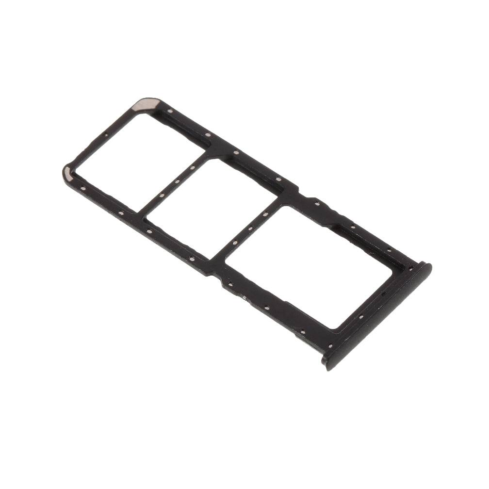 OEM Dual SIM Card + Micro SD Card Tray Holders Part for Oppo A7 - Black