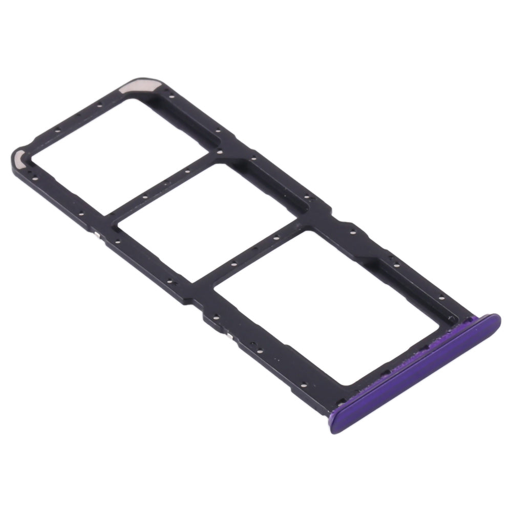 For OPPO Realme 5 Pro OEM Dual SIM Card + SD Card Tray Holder Replacement (without Logo) - Purple