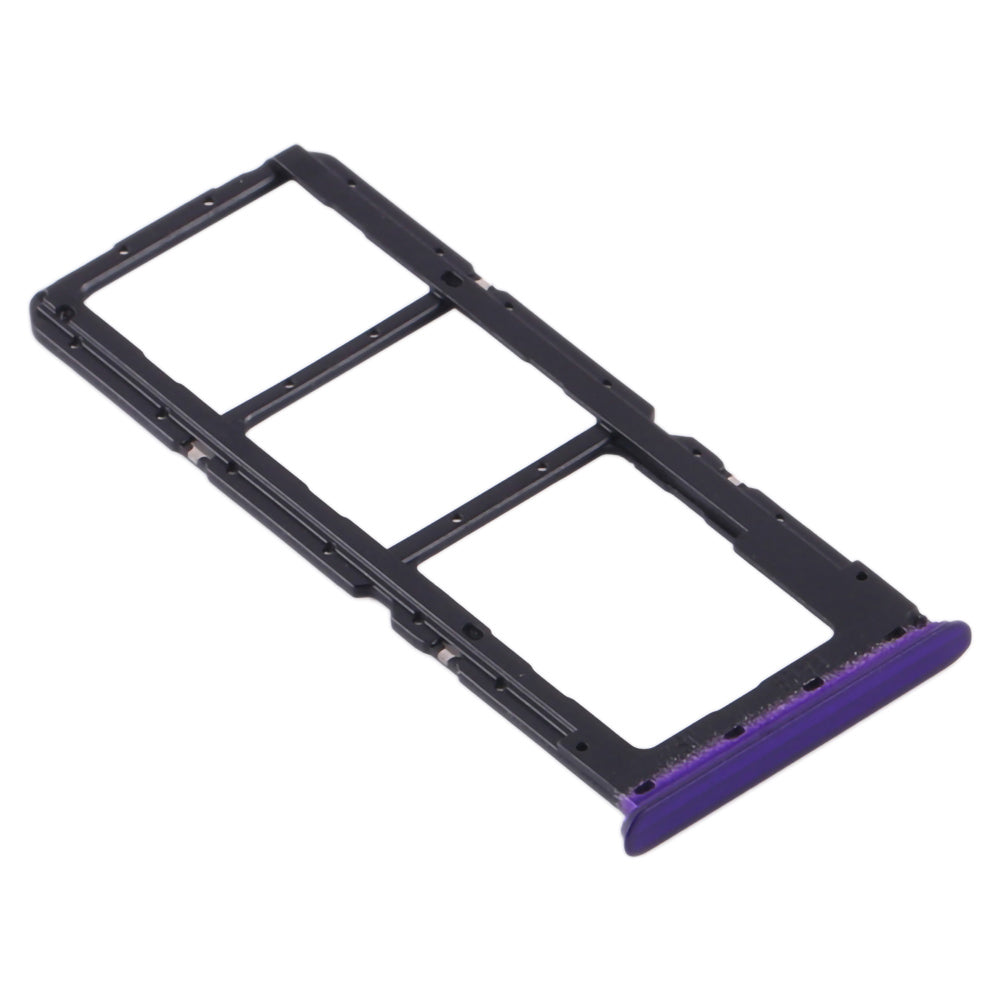 For OPPO Realme 5 Pro OEM Dual SIM Card + SD Card Tray Holder Replacement (without Logo) - Purple