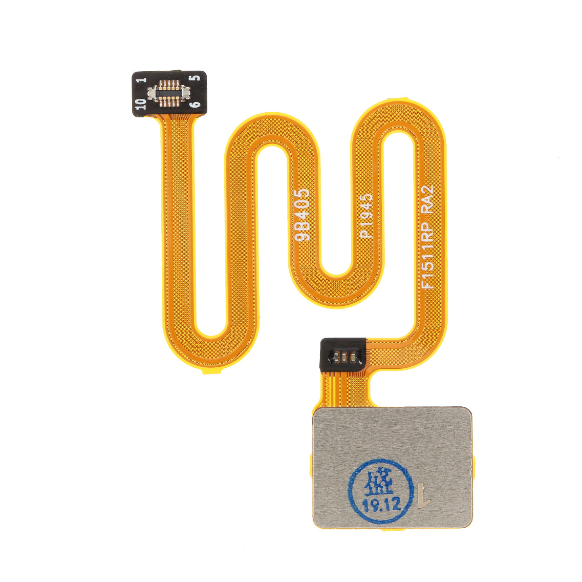 OEM Home Key Fingerprint Button Flex Cable Part Replacement for OPPO A5 (2020) - Black
