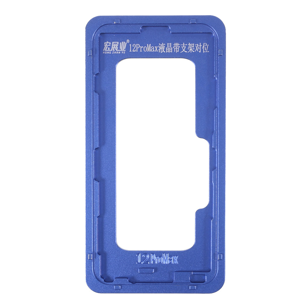 Metal LCD Touch Screen Front Glass Positioning Mould + Protective Pad for iPhone 12 Pro Max 6.7 inch