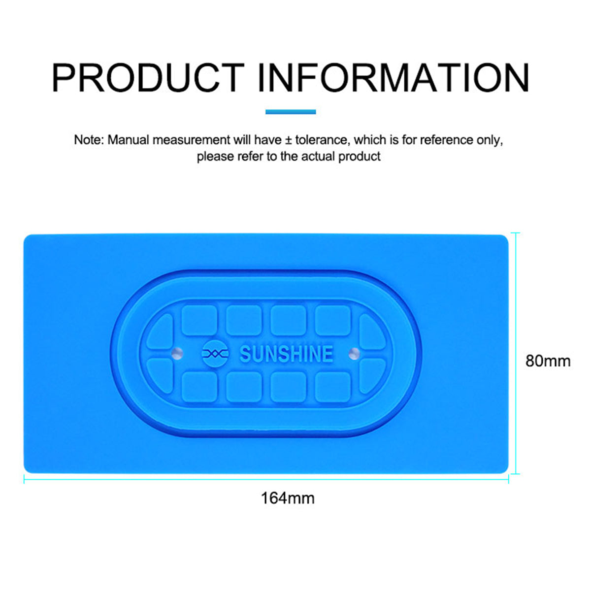 Uniqkart SS-004S Enhanced Adsorption Universal 7-inch Separator Anti-Slip Silicone Pad for Separator Durable Sucker