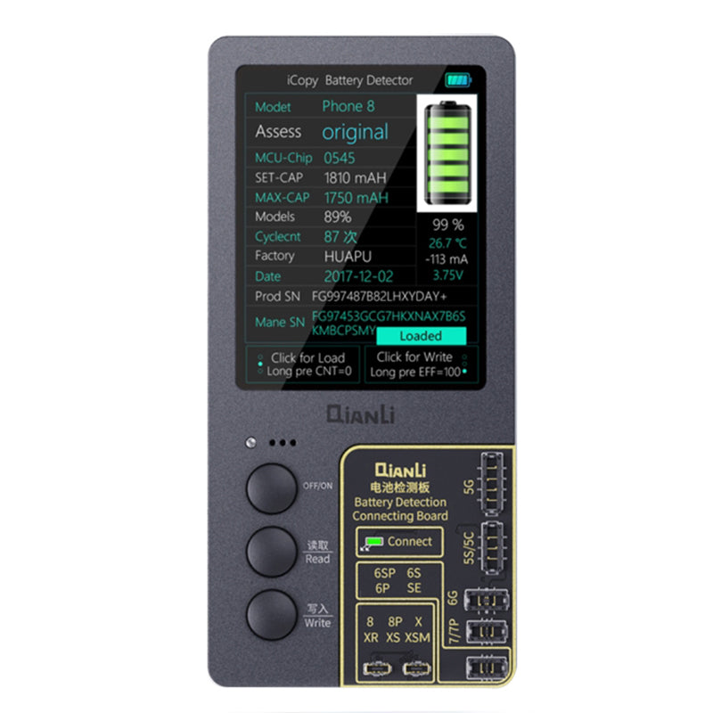 Uniqkart iCopy Plus 3-in-1 LCD Screen Original Color Repair Programmer True Tone Light Sensor Battery Repair