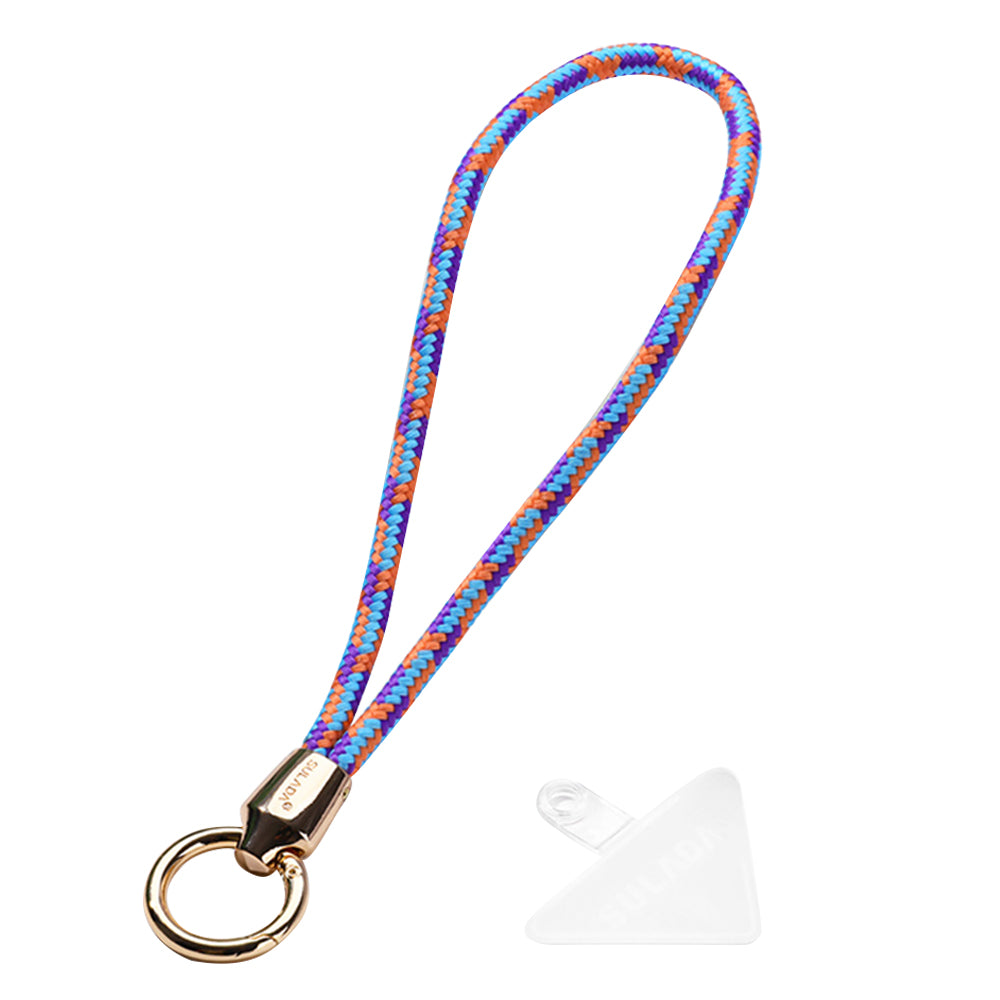 Uniqkart Cell Phone Lanyard Nylon Phone Tether Safety Strap Smartphone Wrist Strap with Key Chain Holder / Patch, Short Style - 9