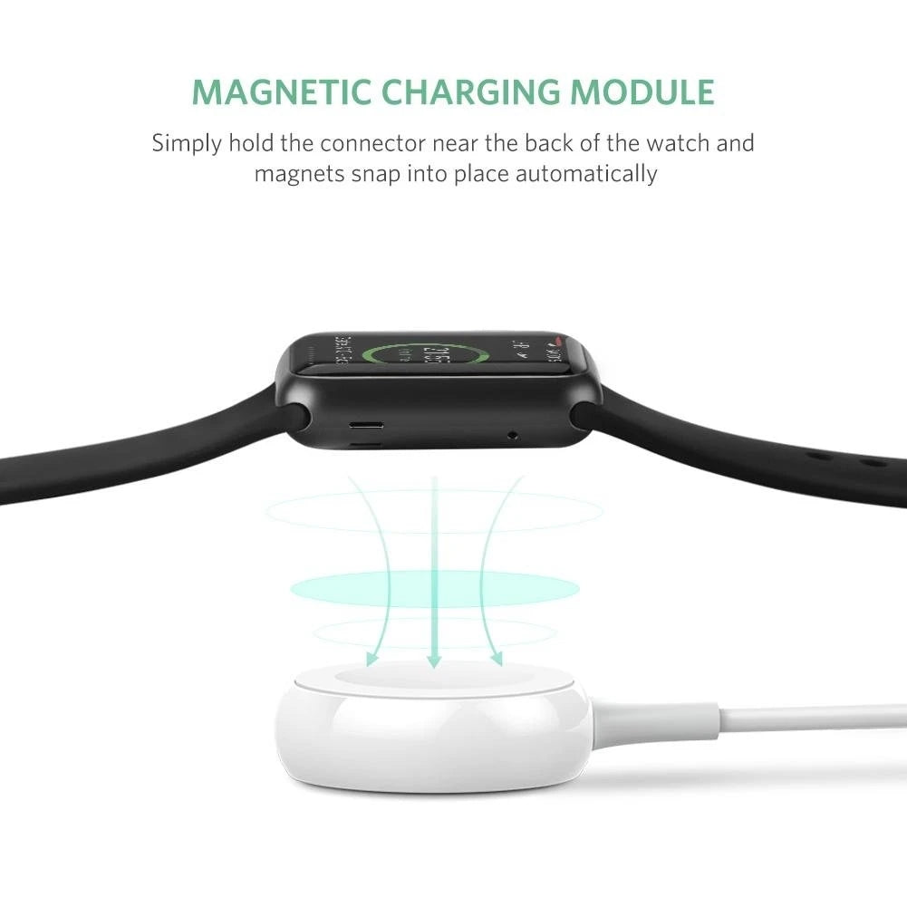 Uniqkart 50518 Portable MFi Certification Smart Watch Magnetic Wireless Charger for Apple Watch