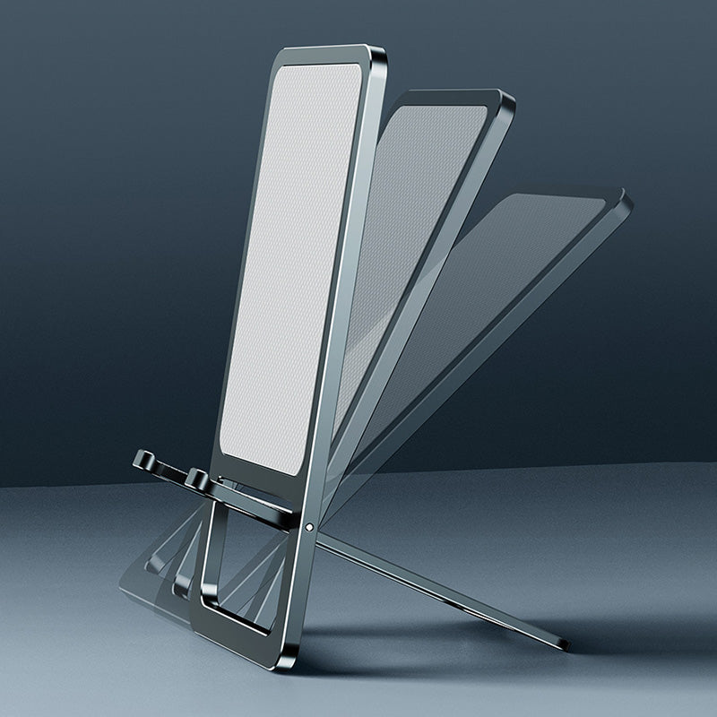 Cell Phone Stand Folding Aluminum Alloy Tablet Holder Bracket Portable Travel Holder - Tarnish