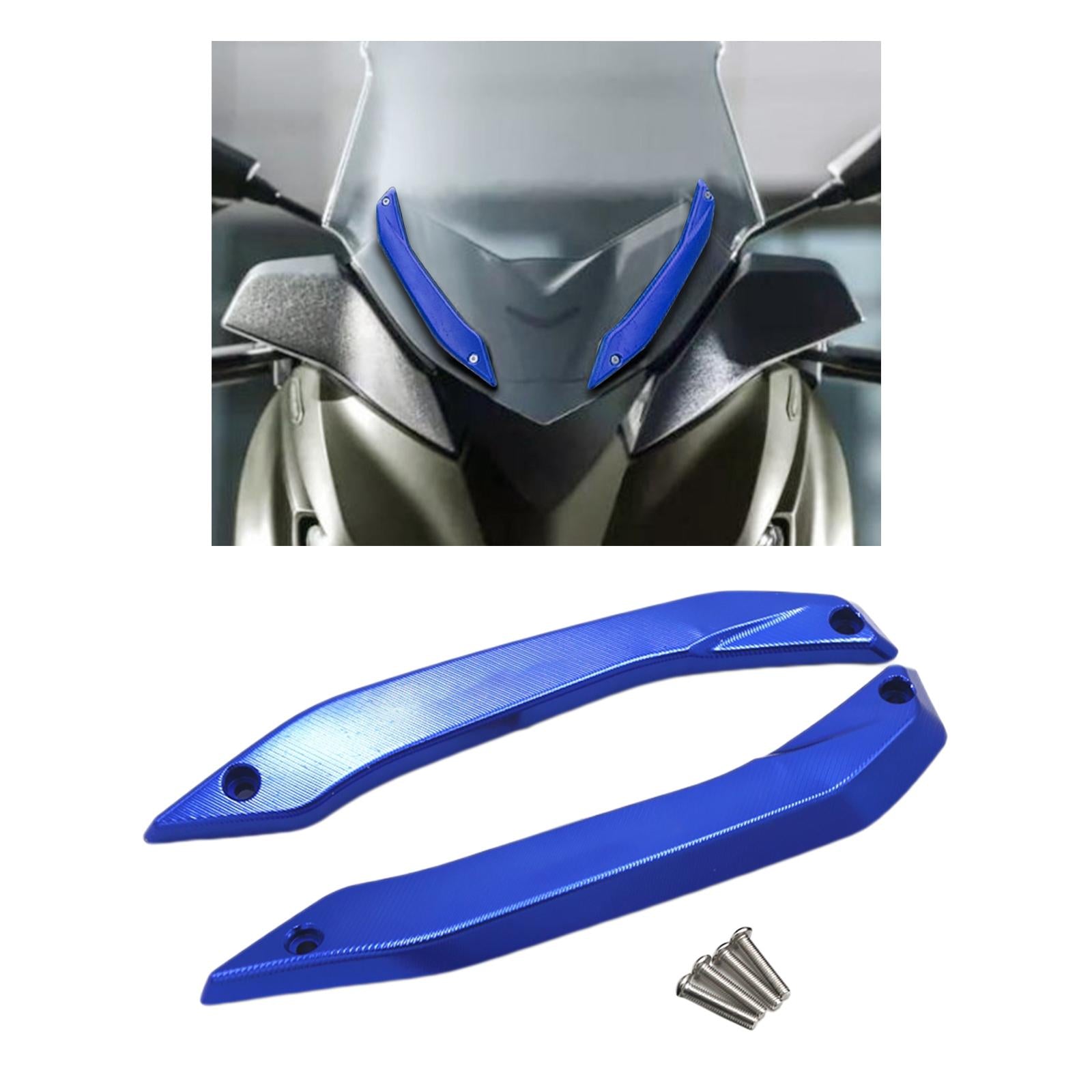 2Pcs Windshield Side Trim Glide Fit for Yamaha Xmax 2018-2021 Blue