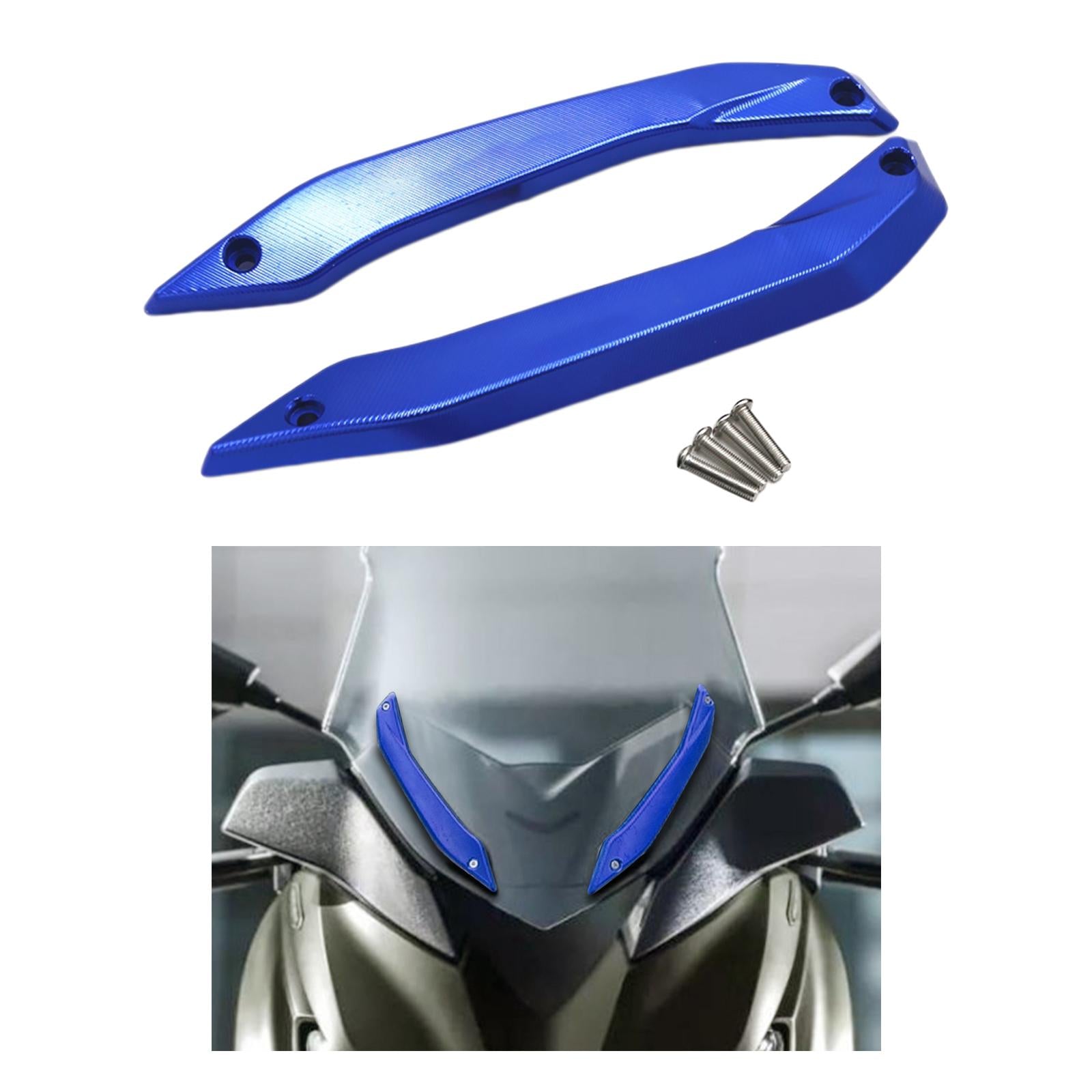 2Pcs Windshield Side Trim Glide Fit for Yamaha Xmax 2018-2021 Blue