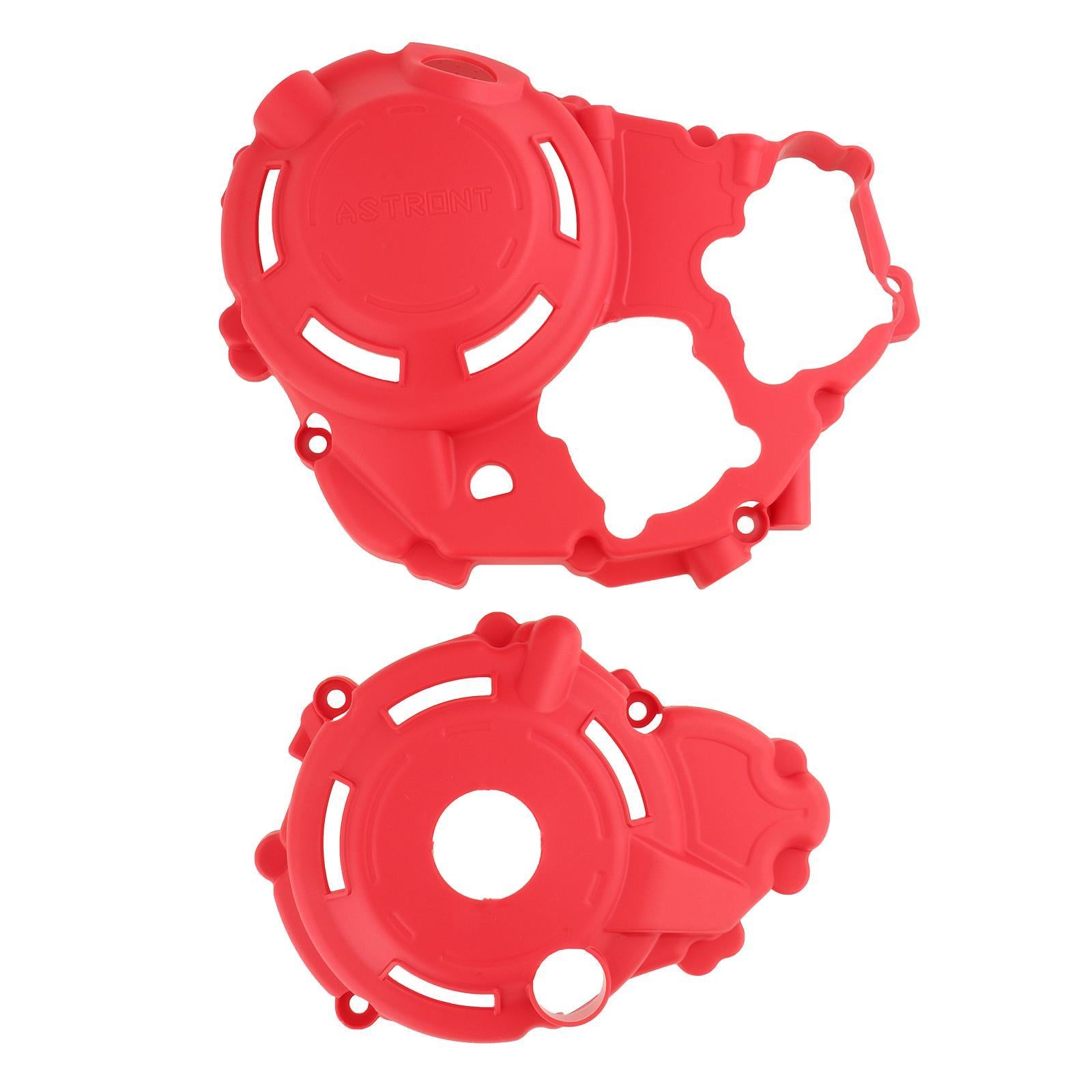 2 Pieces Engine Protection Cover for Honda Crf250L Premium Professional red