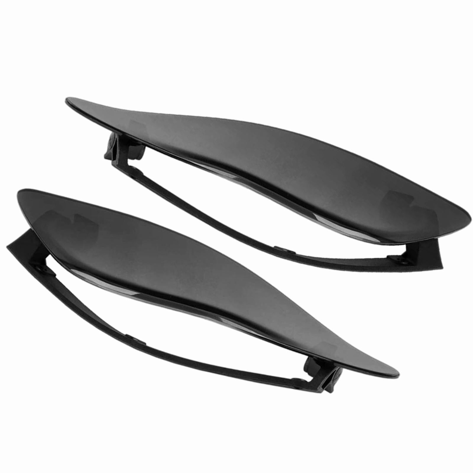 2Pcs Side Wings Air Deflectors Shield Fit for Harley Touring 14-19 Black