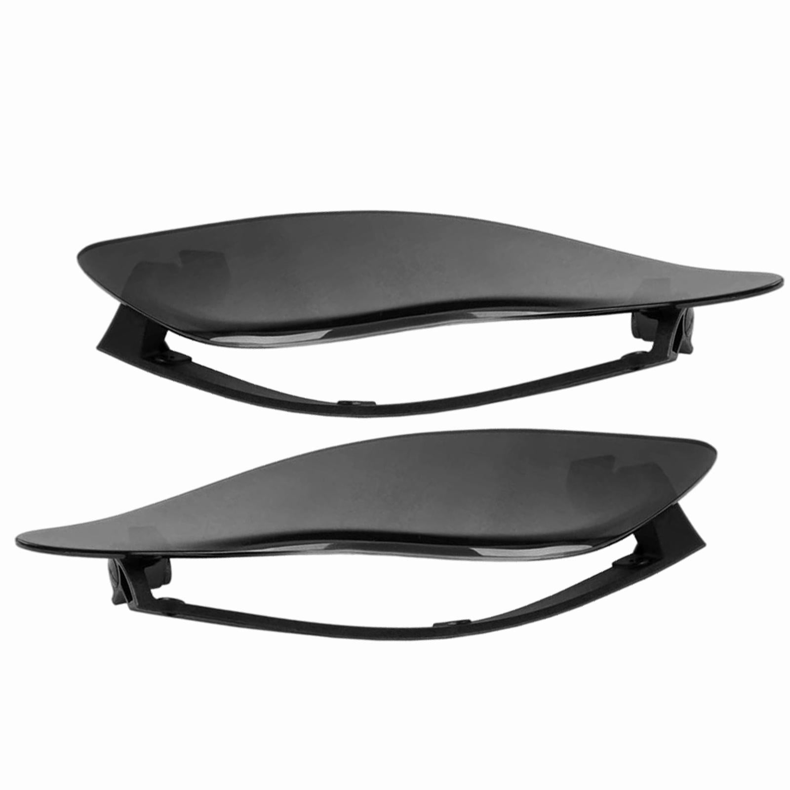 2Pcs Side Wings Air Deflectors Shield Fit for Harley Touring 14-19 Black