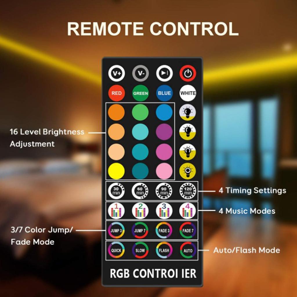 10M 16 Colors RGB LED Strip Light 300 LED Bulbs AU Plug w/Controller Adapter