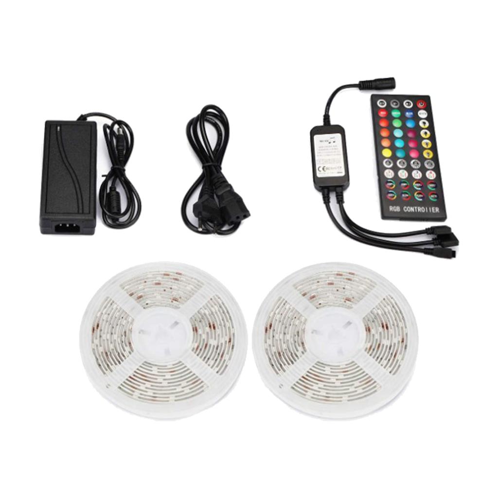 10M 33ft 300SMD Flexible LED Light Strip Lamp DC 12V + Controller - US Stock