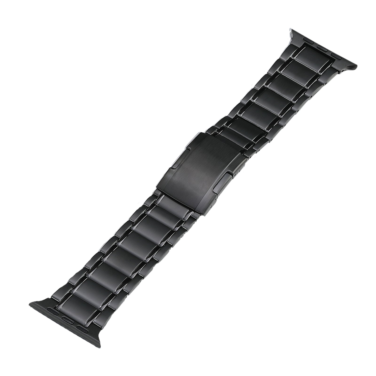 Watch Band for Apple Watch Ultra 49mm / Series 8 7 45mm / Series 6 5 4 SE (2022) SE 44mm / Series 3 2 1 42mm , 5-Bead Titanium Steel Bracelet Strap - Black