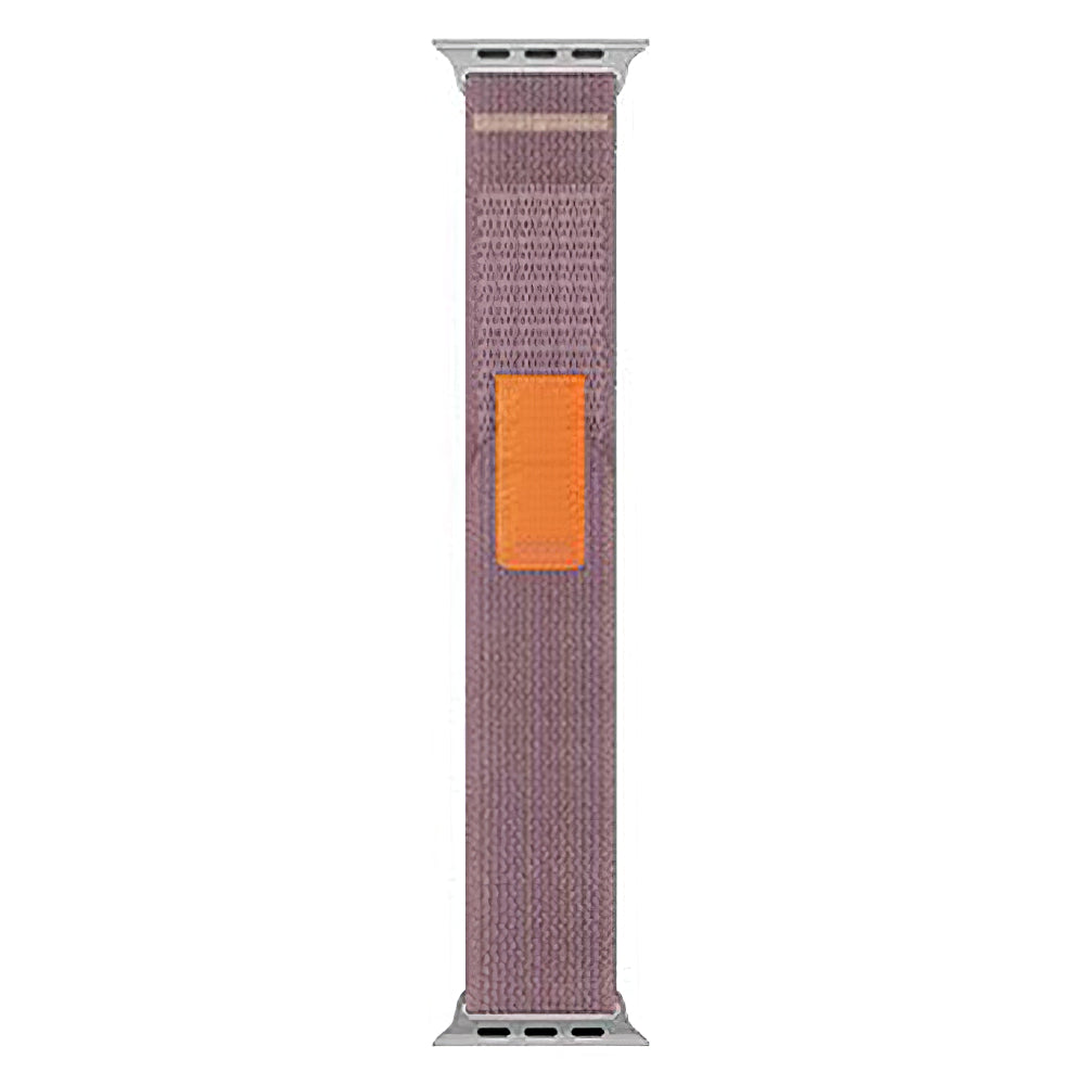 Uniqkart for Apple Watch Ultra 49mm  /  8 7 45mm  /  6 5 4 SE (2022) SE 44mm  /  3 2 1 42mm Canvas Watch Strap Breathable Watchband - Purple