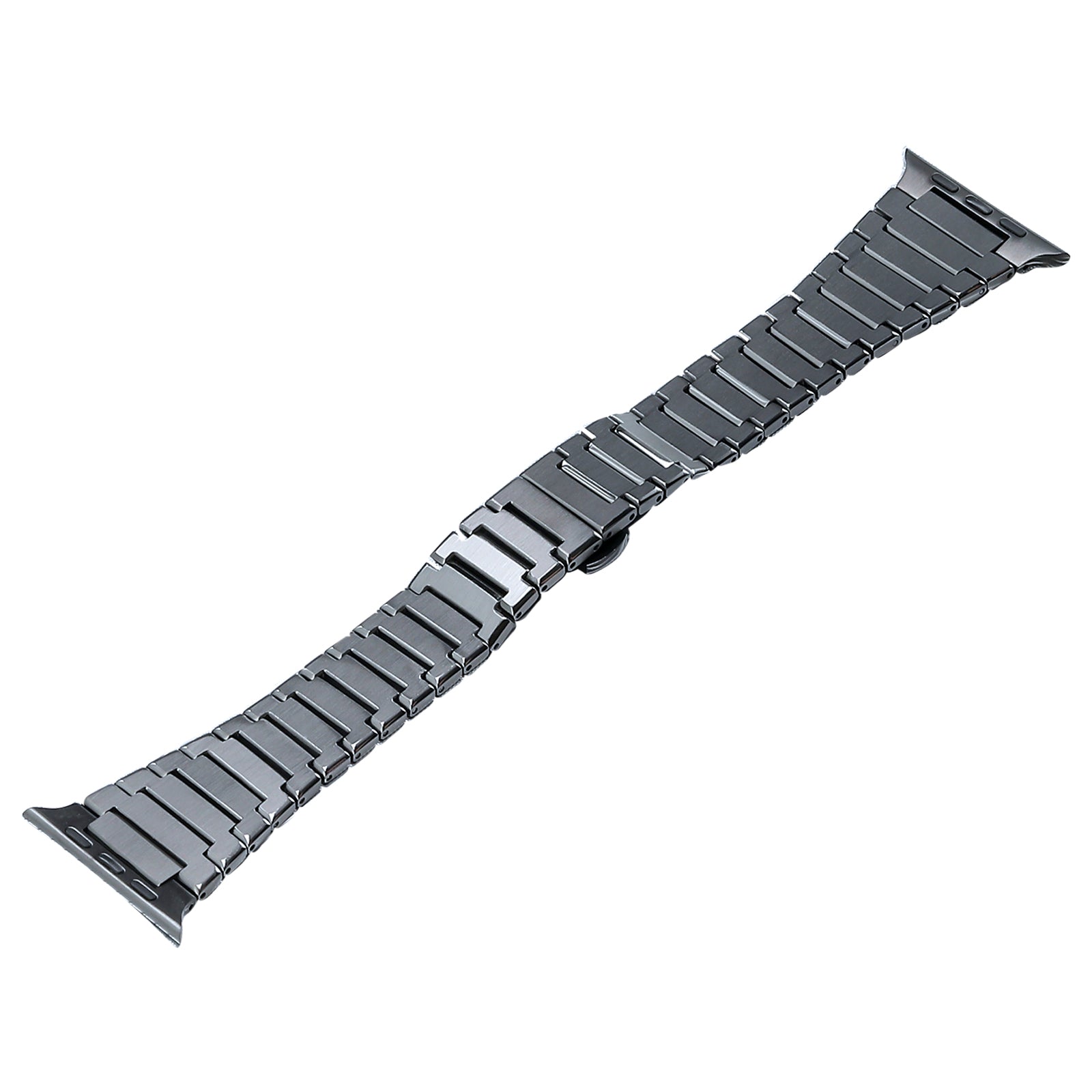 Uniqkart for Apple Watch Ultra 49mm  /  Series 8  /  7 45mm  /  6  /  5  /  4  /  SE  /  SE (2022) 44mm  /  3  /  2  /  1 42mm Titanium Steel Watch Band Replace Wrist Strap - Grey