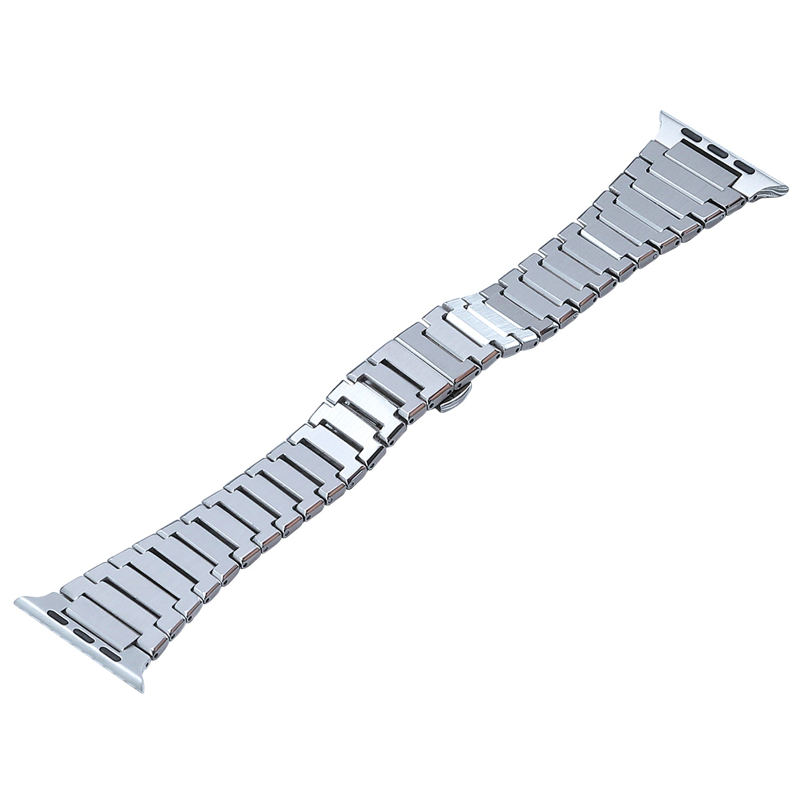 for Apple Watch Ultra 49mm  /  Series 8  /  7 45mm  /  6  /  5  /  4  /  SE  /  SE (2022) 44mm  /  3  /  2  /  1 42mm Titanium Steel Watch Band Replace Wrist Strap - Silver