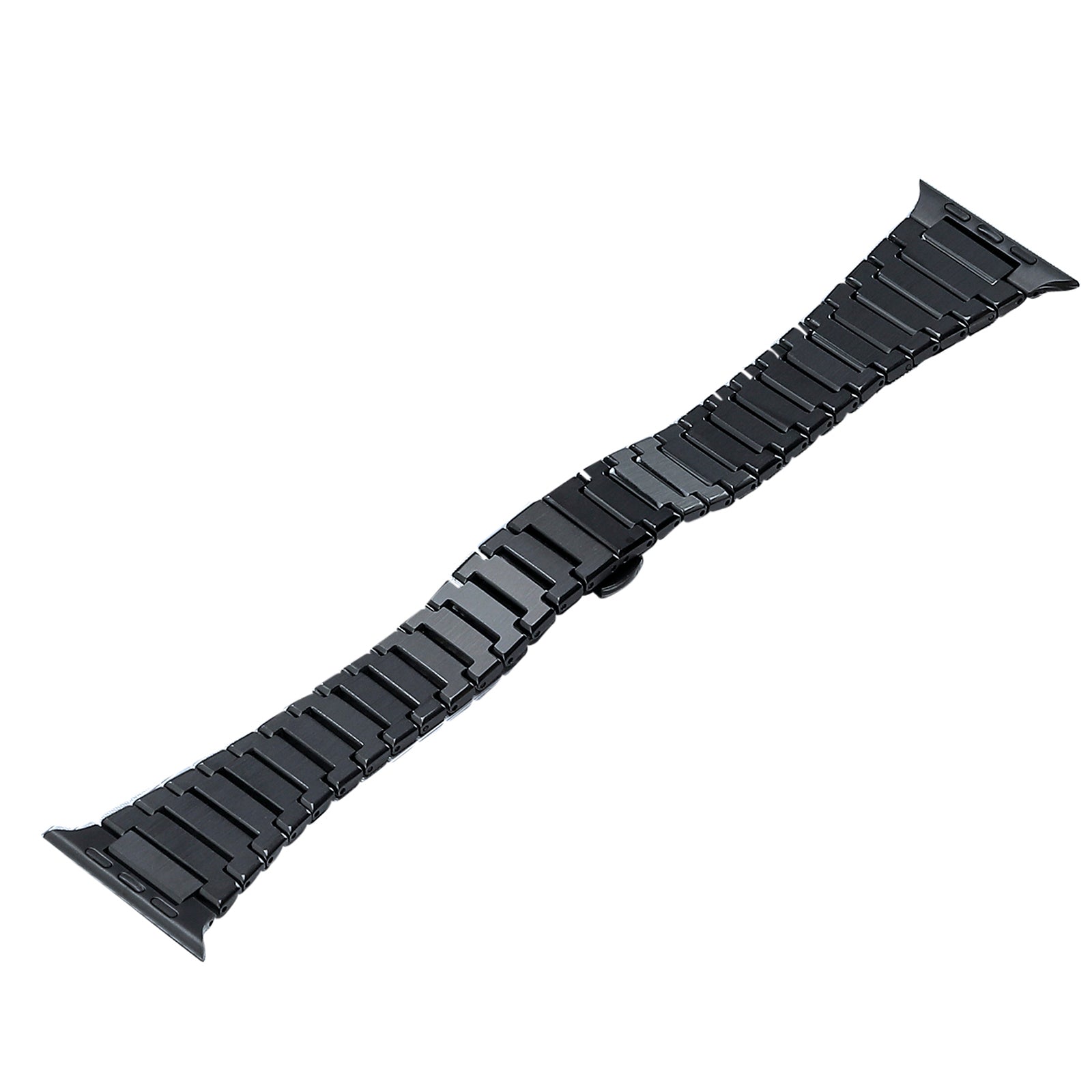 Uniqkart for Apple Watch Series 8  /  7 41mm  /  6 5 4 SE (2022) SE 40mm  /  3 2 1 38mm Replacement Watch Band Titanium Steel Strap - Black