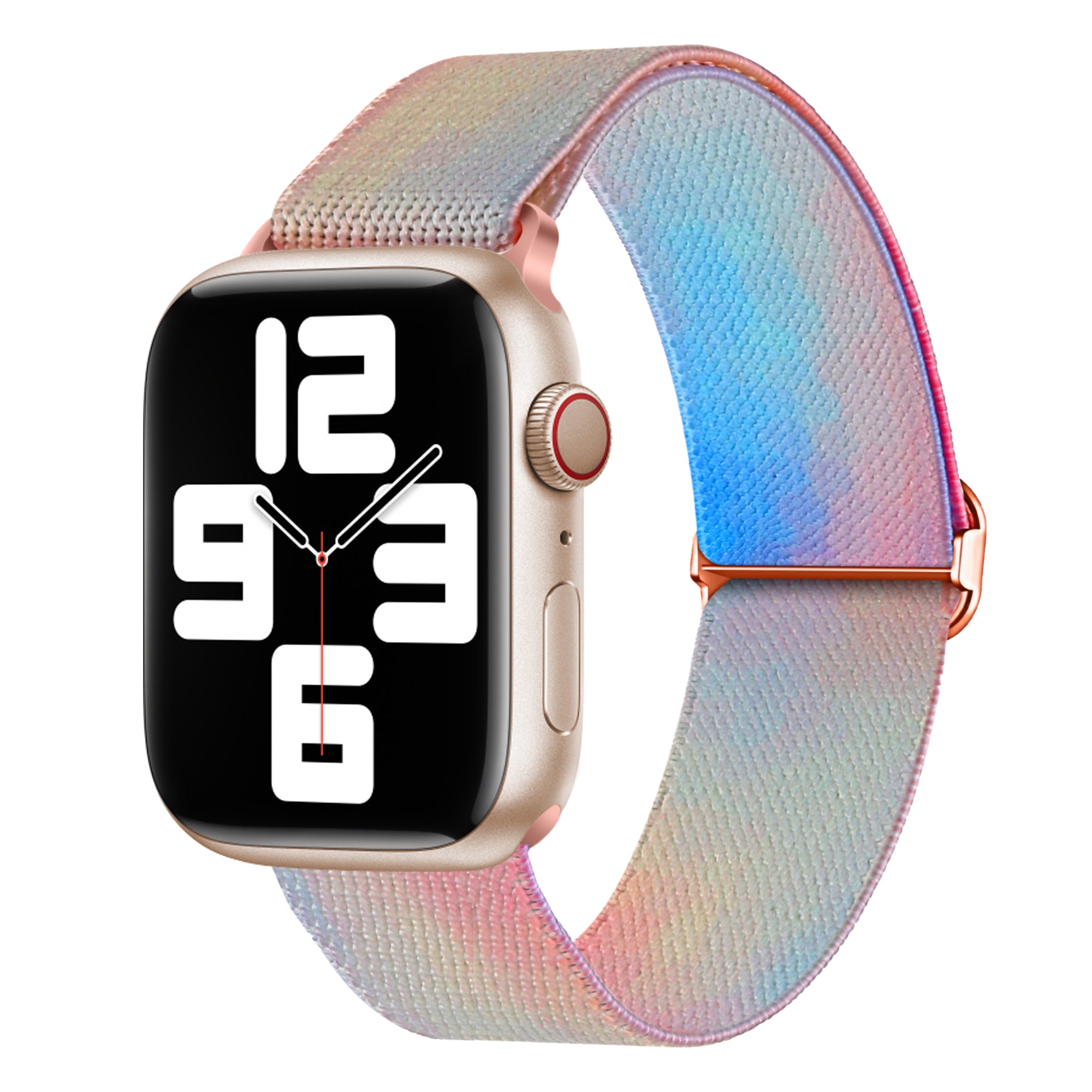 Braided Loop Band for Apple Watch Ultra 49mm / Series 8 7 45mm / Series 6 5 4 SE (2022) SE 44mm / Series 3 2 1 42mm , Braided Nylon Pattern Wristband - Phantom Aurora