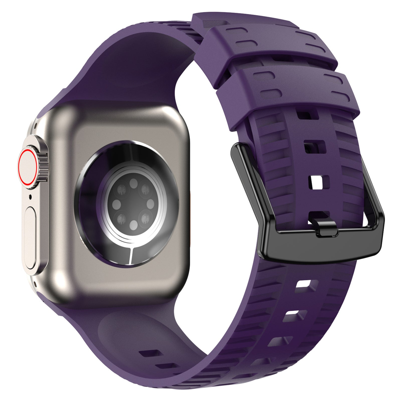 Uniqkart for Apple Watch Series 8 7 41mm / 6 5 4 SE (2022) SE 40mm / 3 2 1 38mm Quick Release Watch Strap Silicone Wrist Band - Purple