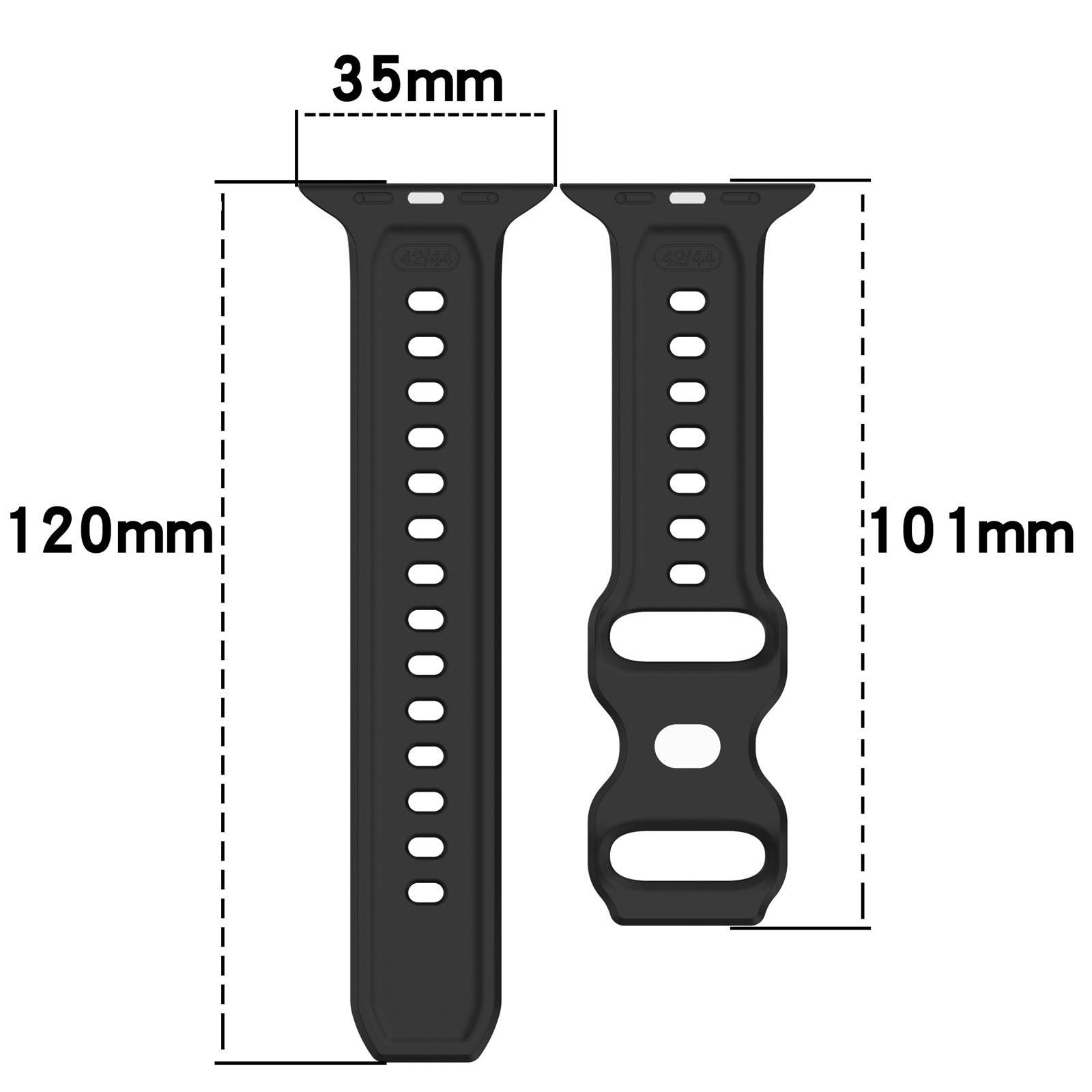 Uniqkart for Apple Watch Ultra 49mm / Series 8 7 45mm / 6 5 4 SE (2022) SE 44mm / 3 2 1 42mm Dot Surface Watch Strap Silicone Watchband - Green