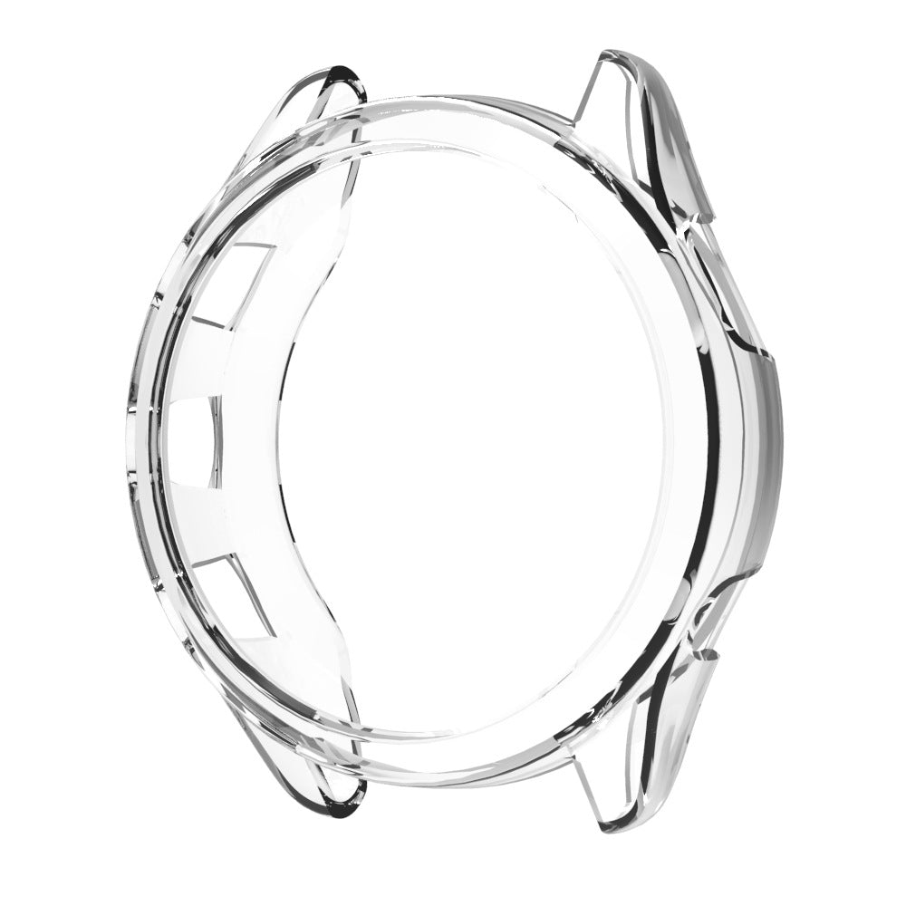 Uniqkart for Garmin Forerunner 965 Hollow Protective Frame Anti-collision TPU Watch Case - Transparent