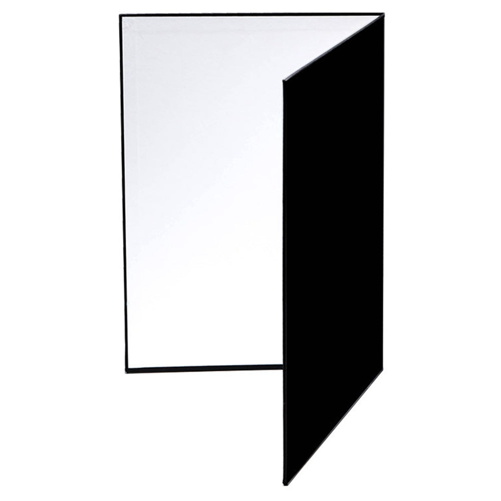 3 in 1 Photography Reflector Cardboard Folding Light Diffuser Board, A4 Size - Black/White/Silver