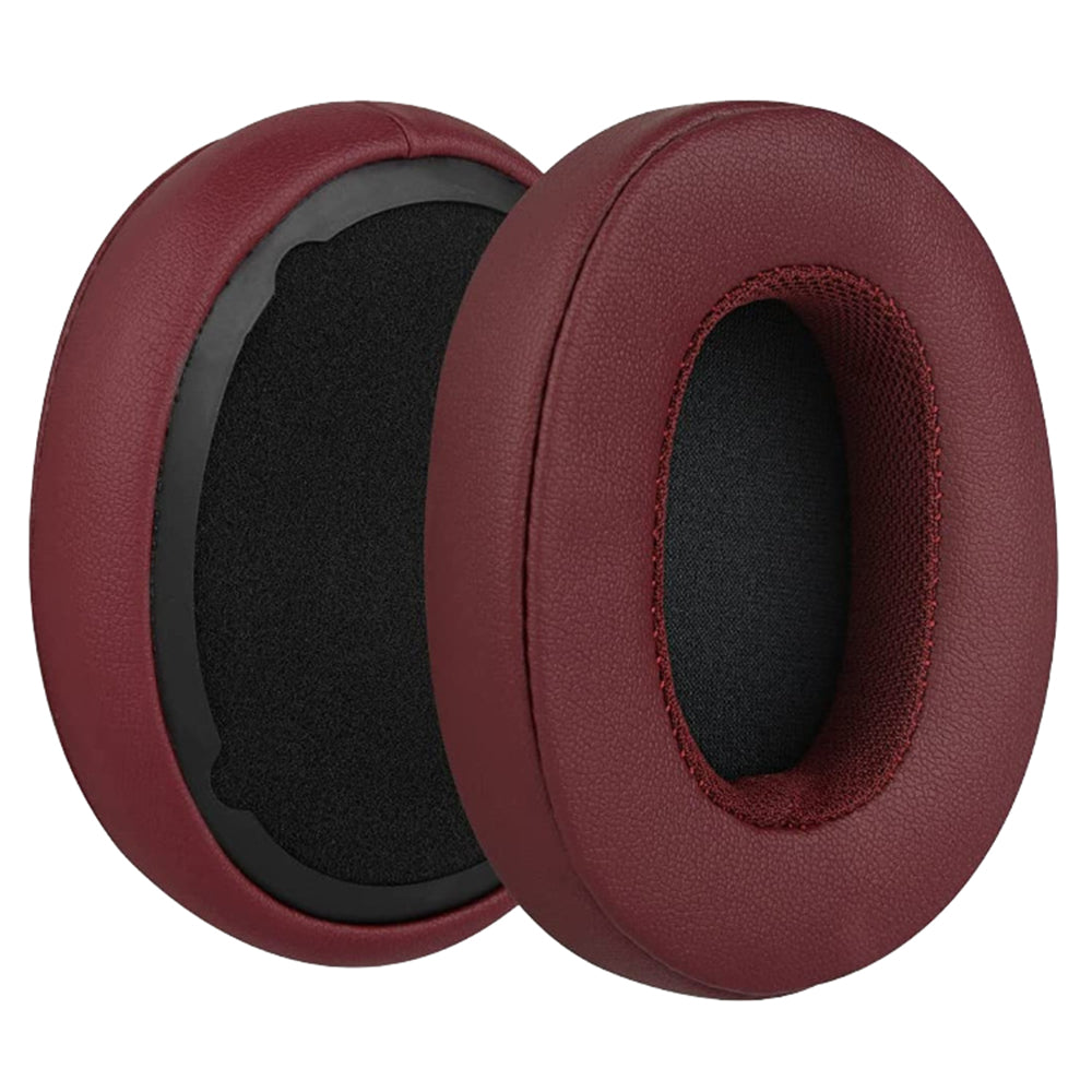 1 Pair Soft Earpads Leather Sponge Cushions for Skullcandy Crusher 3.0 Headphone Accessories Replacement - Wine Red