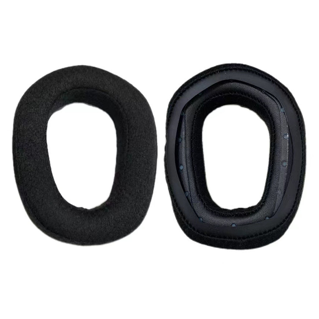 For Logitech G435 1 Pair Headphone Earpads Mesh Cloth + Sponge Replace Earmuffs - Black
