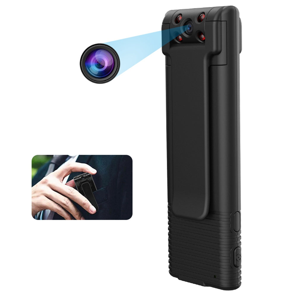 B21 1080P HD Smart Camera Pen 180-Degree Rotating Lens Camera Magnetic Mini Recorder Camera with Back Clamp